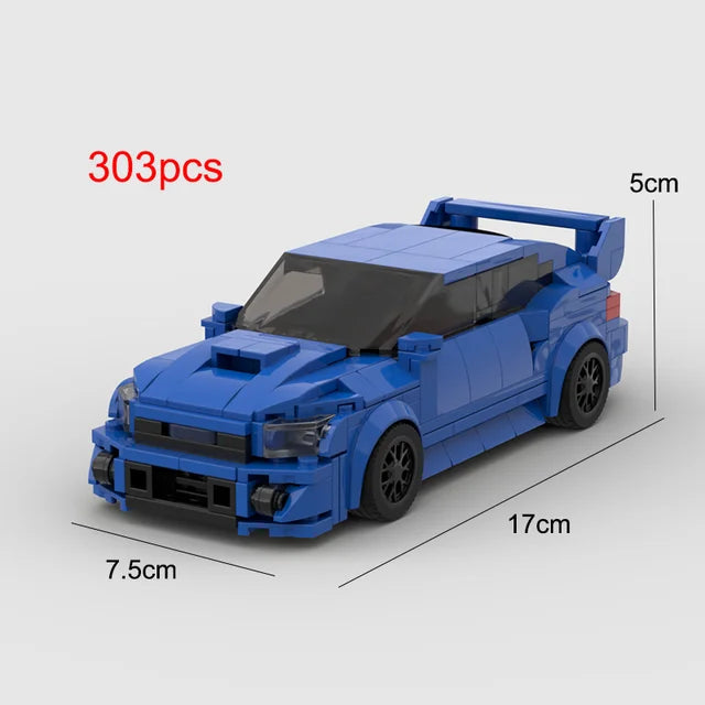 Klocki – model samochodu insp. Subaru WRX STI