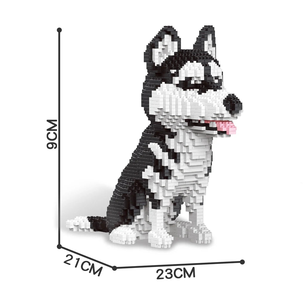 Husky duży- Rasy psów z klocków