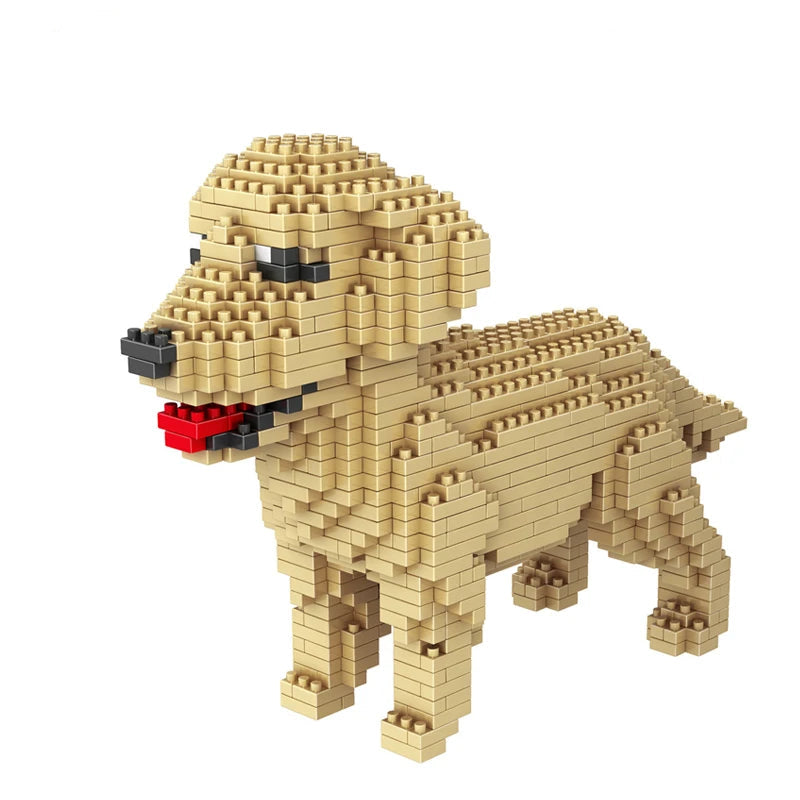 Retriever- Rasy psów z klocków