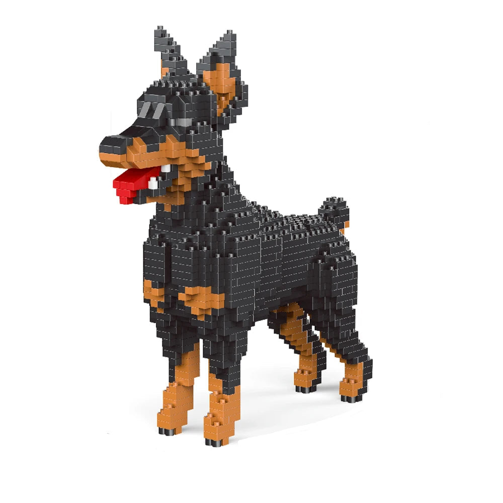 Doberman- Rasy psów z klocków