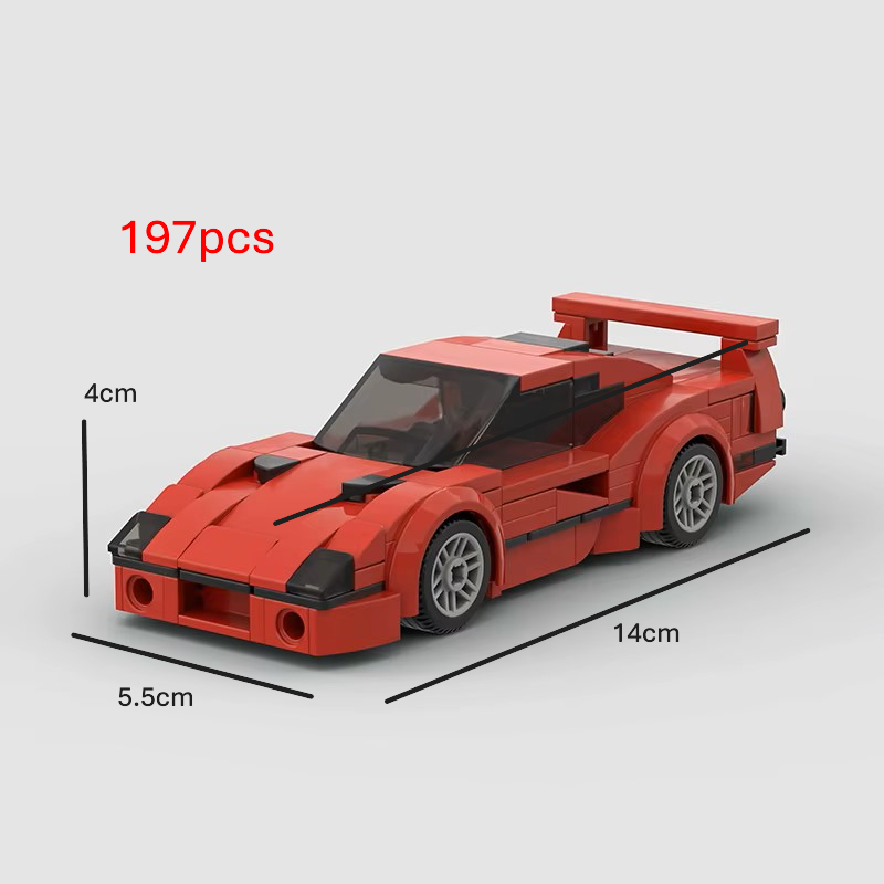 Klocki – model samochodu insp. Ferrari F40