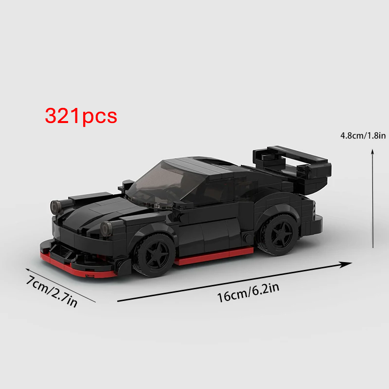 Klocki – model samochodu insp. Porsche 911 Turbo (930) RWB
