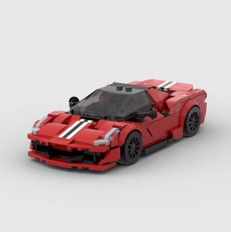 Klocki- model samochodu insp. Ferrari 488 Pista