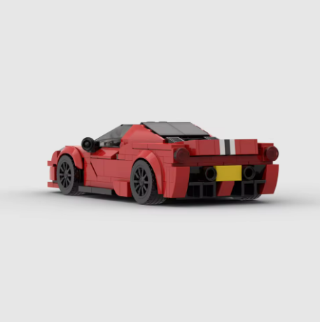 Klocki- model samochodu insp. Ferrari 488 Pista