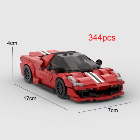 Klocki- model samochodu insp. Ferrari 488 Pista